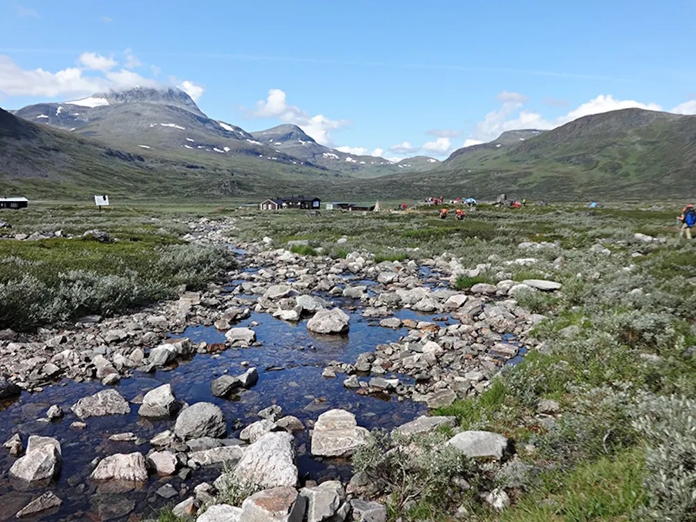 Bild Fjaellraeven Natuerbild: Bach und Berge_1